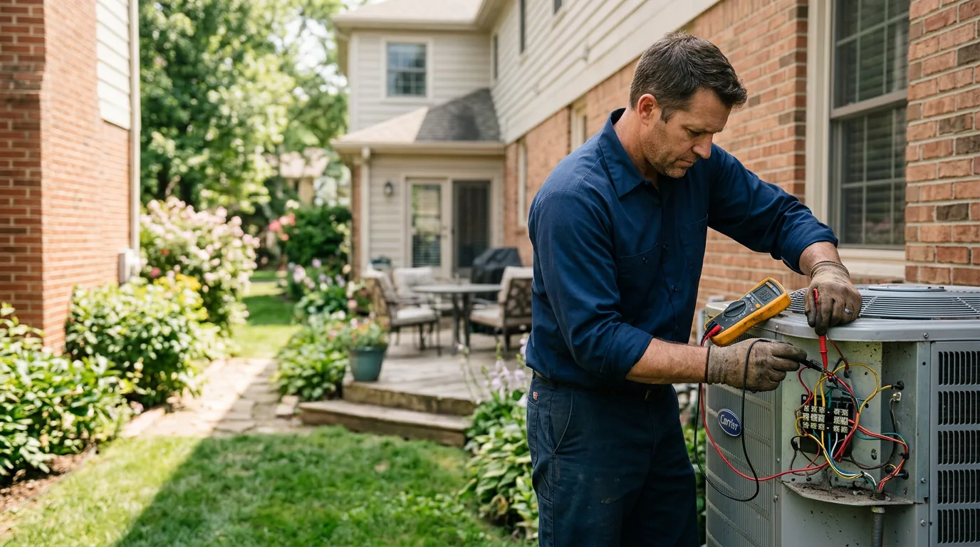 HVAC technician working near Orange Cove, CA